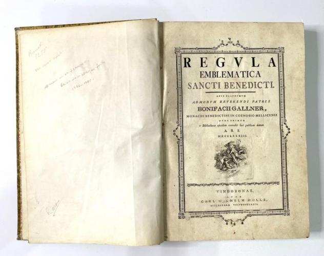 Benedict Saint - Regula Emblematica Sancti Benedicti - 1783
