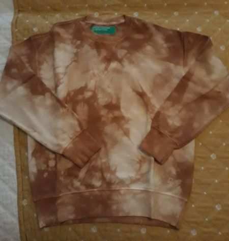 Benetton felpa tye dye marrone