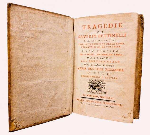 Bettinelli  Voltaire - Tragedie - 1771