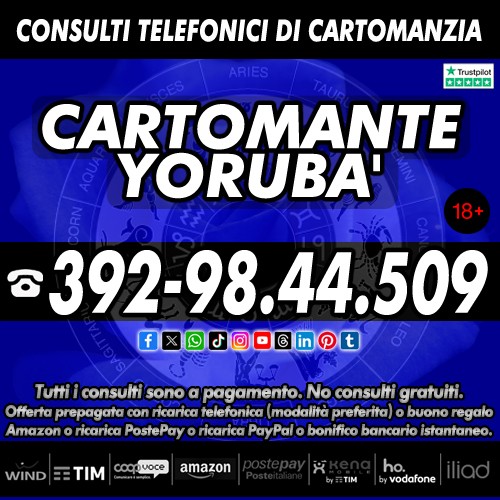 I miei consulti sono ad offerta libera con ricarica telefonica