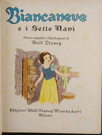 Biancaneve e i Sette Nani - Volume in seconda edizione italiana - Cartonato - 1942