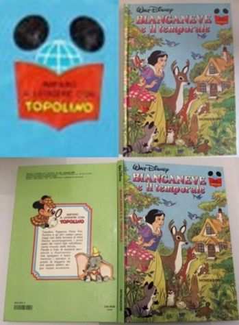 BIANCANEVE e il temporale, WALT DISNEY, IMPARO A LEGGERE CON TOPOLINO.