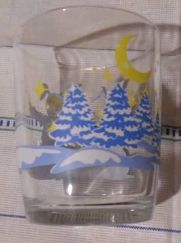 Bicchiere da collezione Nutella Natale 2005