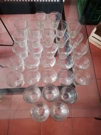 Bicchieri vintage in vetro