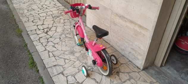 Bici bambina 3-5 anni Btwin 500 UNICORN 14 POLLICI