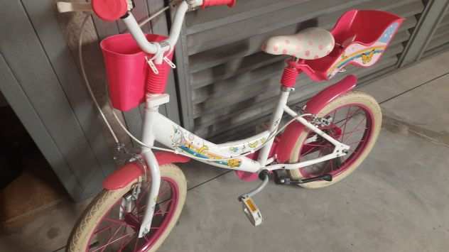 Bici Bimba unicorno con rotelline fino a 7 anni