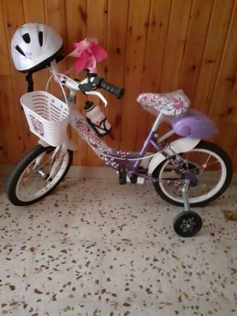 Bicicletta bianca e Viola 3-6 anni