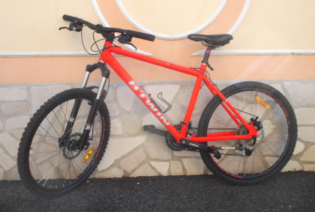 Bicicletta MTB 26-L BTWIN Rockrider - freni a disco - H. dalluminio.