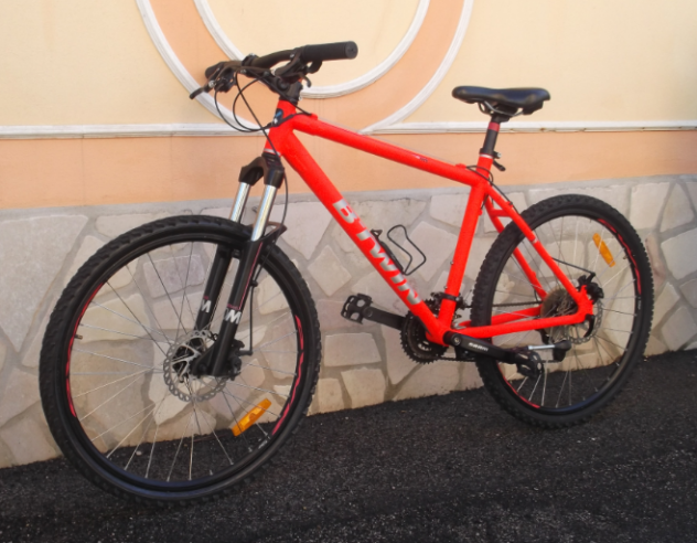 Bicicletta MTB 26-L BTWIN Rockrider - freni a disco - H. dalluminio.