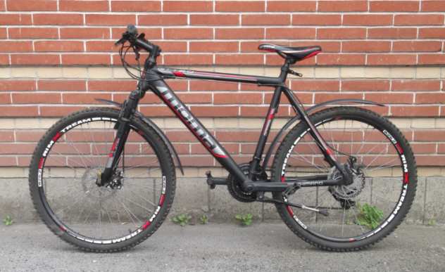 Bicicletta Mtb MOMA 26  XL, con freni a disco, in alluminio