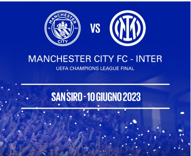 BIGLIE UCL MANC.CITY-INTER 06062023 MAXISCHERMO SAN SIRO