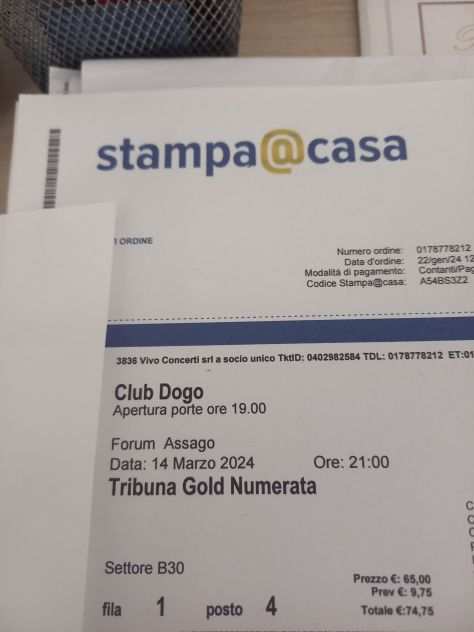 Biglietti Club Dogo