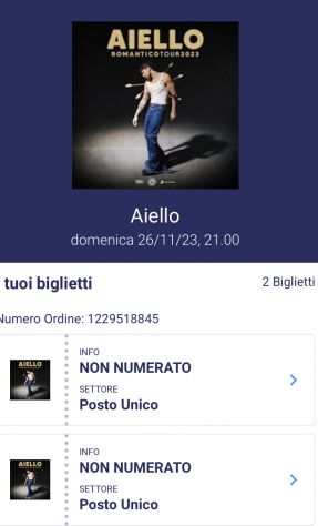 Biglietti Concerto AIELLO- Venaria R (To)