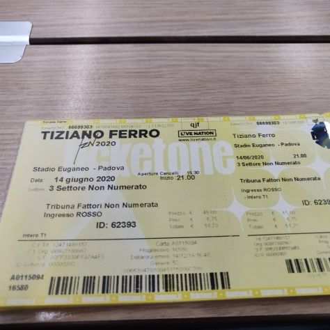 Biglietti concerto Tiziano Ferro Padova 2023