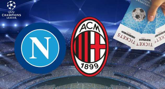 BIGLIETTI GARA DI CHAMPIONS LEAGUE NAPOLI MILAN DEL 18042023