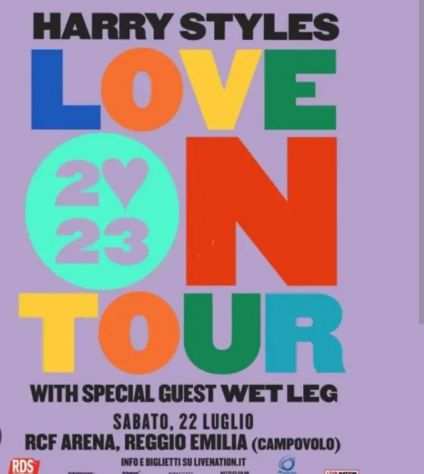 Biglietti Harry Styles 22 luglio Reggio Emilia