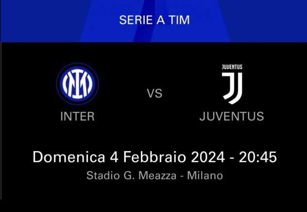 Biglietti Inter-Juventus