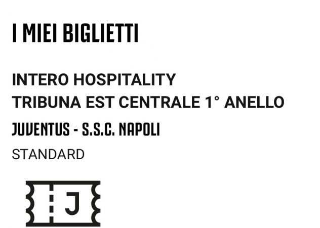 Biglietti Juventus-Napoli