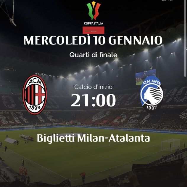 Biglietti Milan-Atalanta