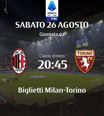 Biglietti Milan-Torino