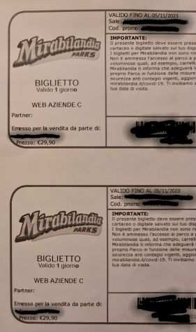 Biglietti Mirabilandia