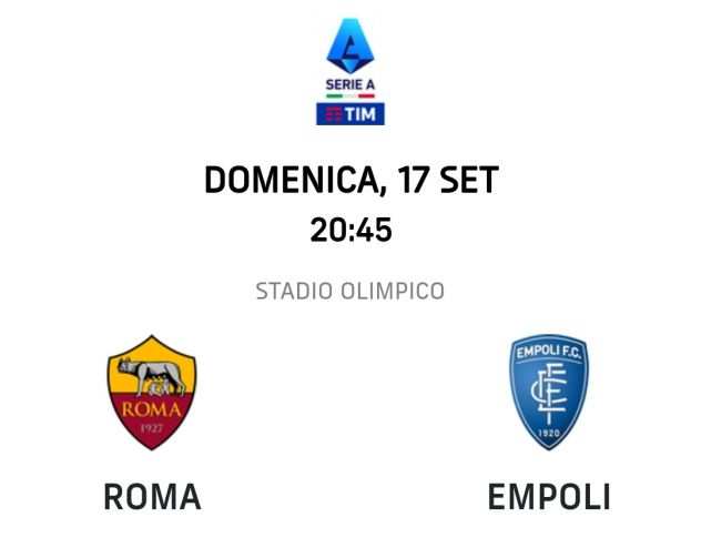 Biglietti Roma Empoli serie a tim