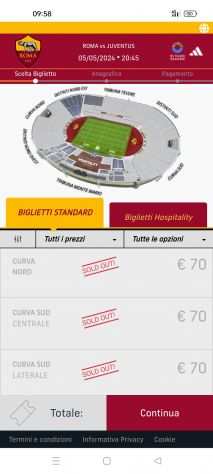 Biglietti Roma Juventus 05 Maggio 2024