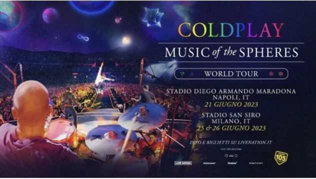 Biglietto Coldplay Milano PRATO 25062023