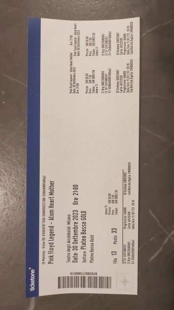 Biglietto concerto Atom Heart teatro Arcimboldi milanl