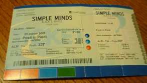 Biglietto concerto Simple Minds 23032006
