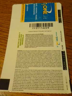 Biglietto concerto Simple Minds 23032006
