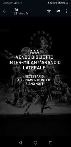 Biglietto Inter milan