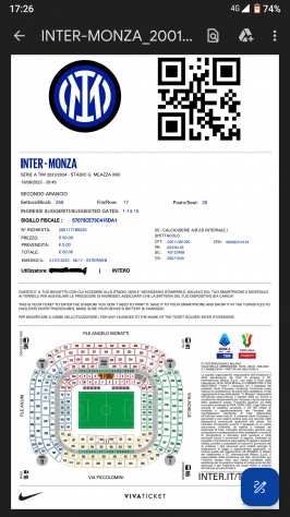 Biglietto Inter-Monza