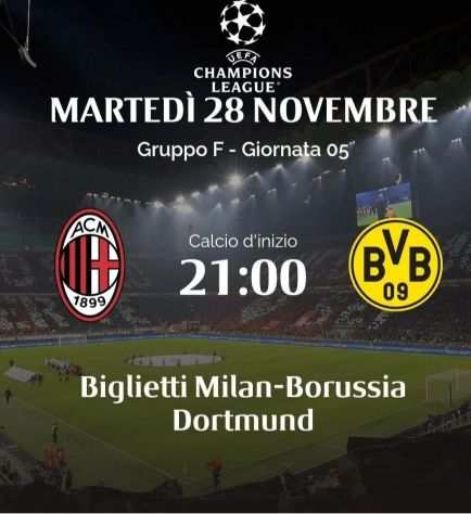 BIGLIETTO MILAN BORUSS