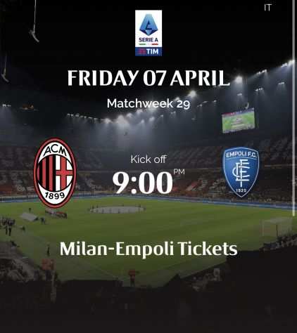 Biglietto Milan Empoli