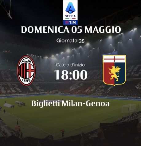 Biglietto Milan Genoa