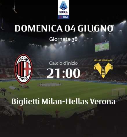 Biglietto Milan-Verona