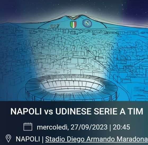 BIGLIETTO NAPOLI UDINESE