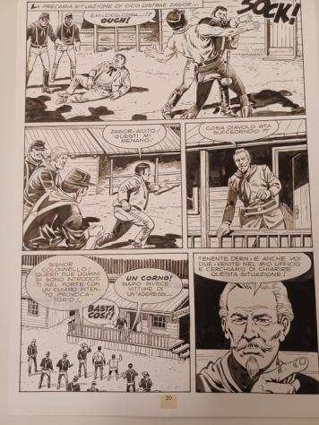 Bignotti, Franco - 2 Original page - Zagor - n. 245 - Carovane combattenti - 1985