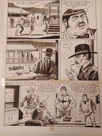 Bignotti, Franco - 2 Original page - Zagor - n. 245 - Carovane combattenti - 1985