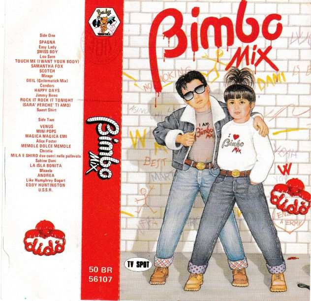 BIMBO MIX - Compilation Mixage - Tape, Cassette, MC, K7 1986 BabyRecords Italy