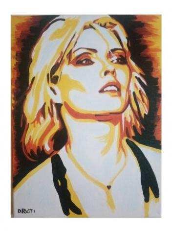 Blondie - Debbie Harry - Painting by Daniela Politi - Acrylic on Canvas - Opera drsquoarte  Dipinto - 20232023