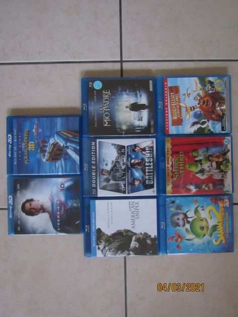 Blu-Ray (2 sono solo 3D , Ps. Superman e solo in 3D) con un totale in tutto 9 D