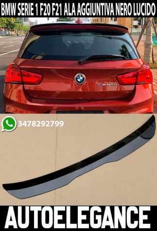 BMW SERIE 1 F20 F21 SPOILER POSTERIORE M TETTO AGGIUNTIVA ALA NERO LUCIDO