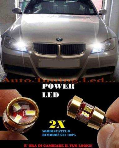 BMW SERIE 3 E90 E91 LUCI POSIZIONE T10 BIANCO SUPER QUALITA 27 LED CAMBUS NO ERROR