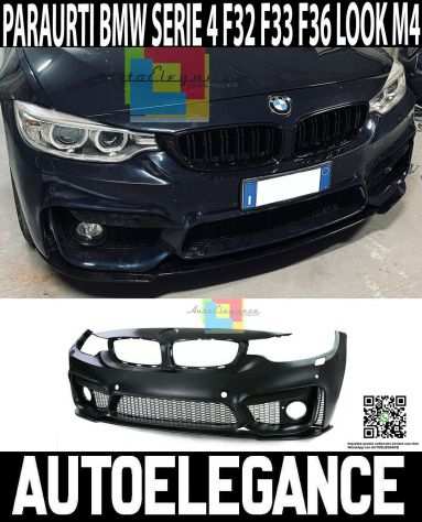 BMW SERIE 4 F32 F33 F36 PARAURTI ANTERIORE COMPLETO LOOK M4 amp SPLITTER ABS .-