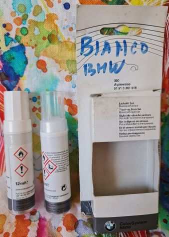 BMW Stick vernici per piccoli ritocchi di colore Alpinweiss ( bianco piugrave trasp.