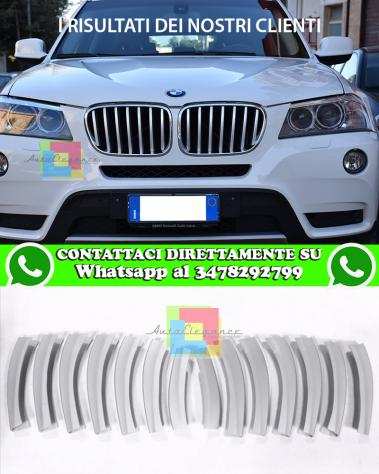 BMW X3 F25 2010-2014 COVER GRIGLIA ANTERIORE SATINATE LOOK RESTYLING 14 PEZZI