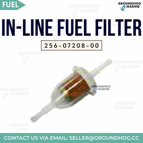 Boat IN-LINE FUEL FILTER (38rdquo)
