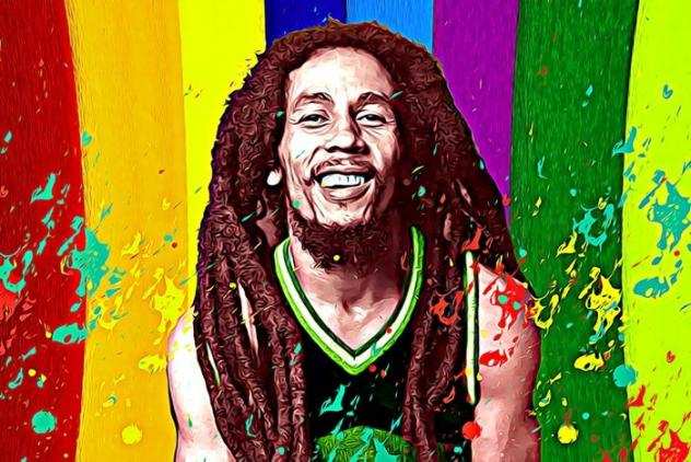 Bob Marley - Fine Art Giclegravee - Original by Raffaele De Leo - Limited edition 810 - COA - Artwork - 2020 - Con firma autografa dellrsquoautore, Edizione l